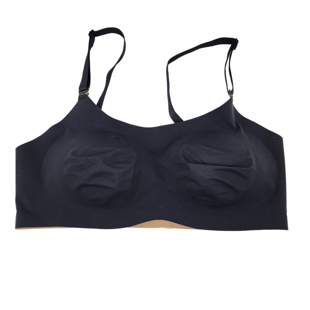 Knix Black/Beige Reversible Wireless Removeable Strap Evolution Bra Size 4